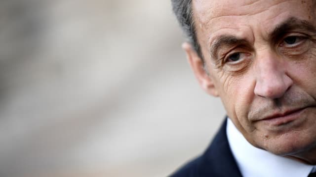 L'ancien président de la République Nicolas Sarkozy quitte le Petit Palais le 14 mai 2017 (image d'illustration)
