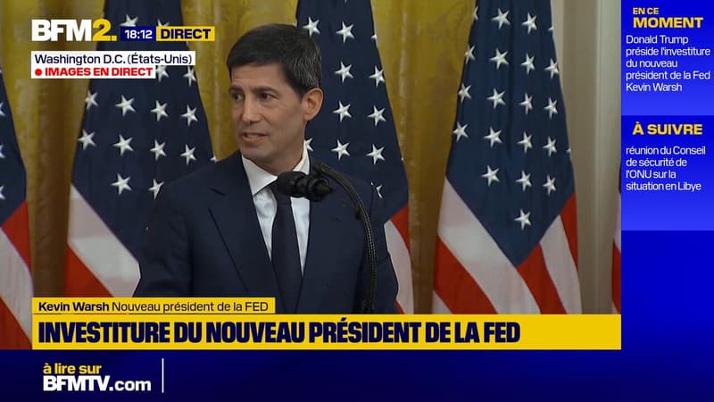 Le nouveau président de la Fed Kevin Warsh veut mener une institution "tournée vers des réformes"