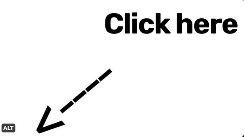 Meme "click here"