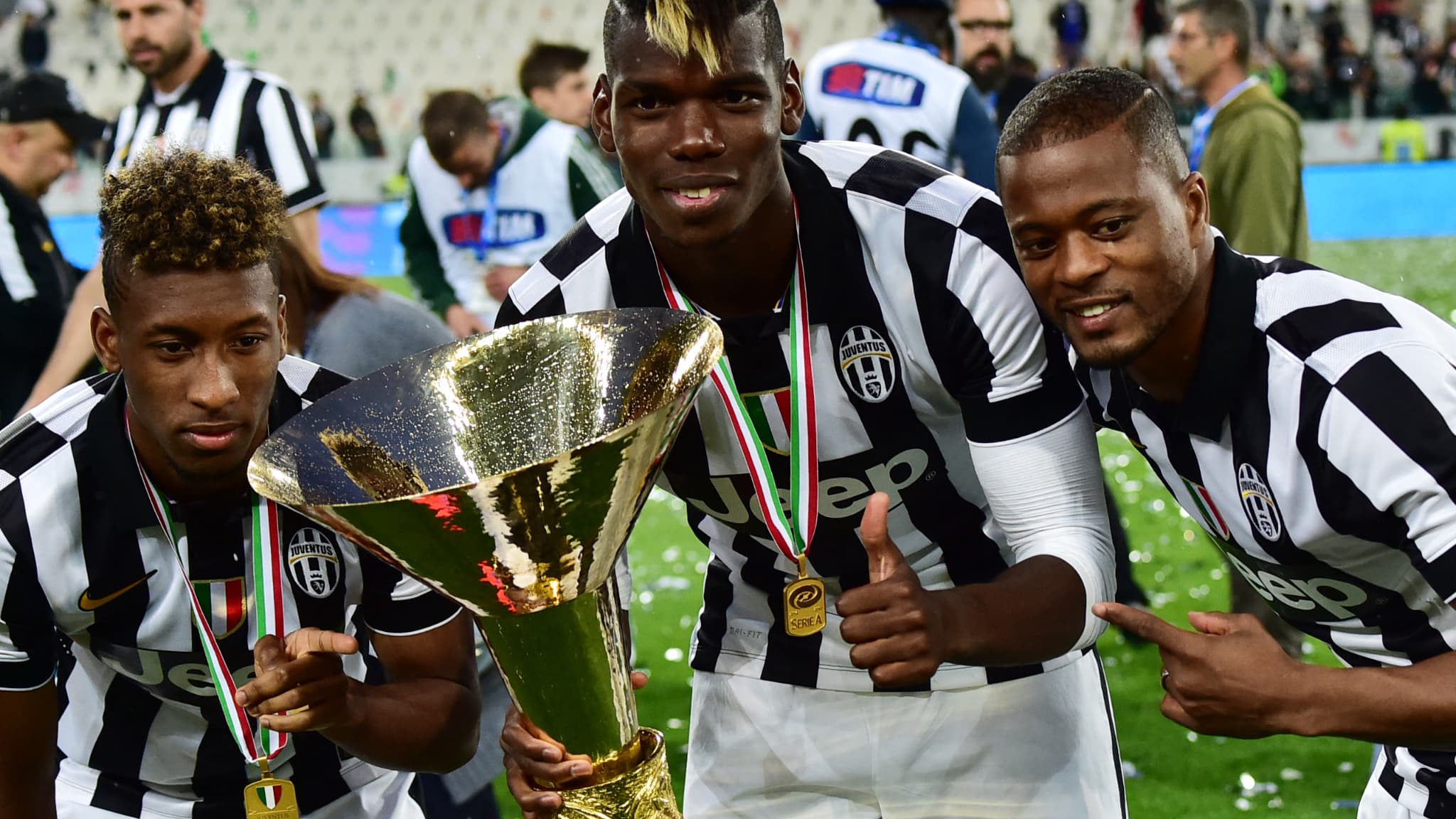 Coman, Pogba et Evra champions avec la Juve en 2015