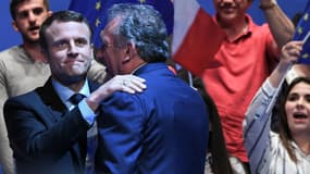 Emmanuel Macron et François Bayrou.