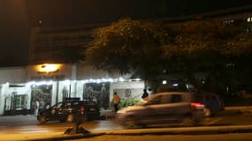 L'hôpital militaire de Maadi, au Caire, où Hosni Moubarak a été hospitalisé. Des responsables militaires ont déclaré que l'ancien raïs, récemment condamné à la prison, était inconscient et avait été placé sous respiration artificielle. /Photo prise le 19
