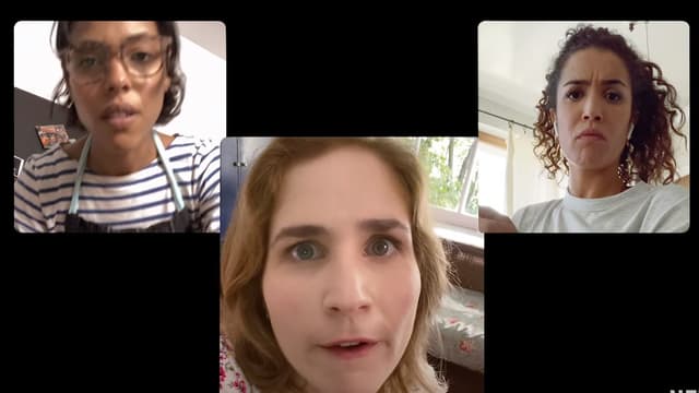 Zita Hanrot, Joséphine Draï et Sabrina Ouazani, les trois actrices de "Plan Coeur"