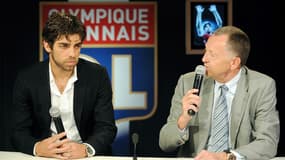 Juninho et Jean-Michel Aulas