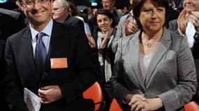 François Hollande et Martine Aubry.