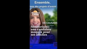 Sénatoriales: une candidate moquée pour avoir retouché son affiche de campagne