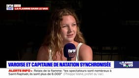 La Varoise Ambre Esnault est la capitaine de l'équipe de natation synchronisée