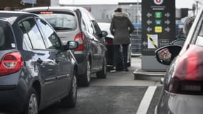 Une station-service 