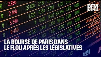 La Bourse de Paris dans le flou après les législatives  