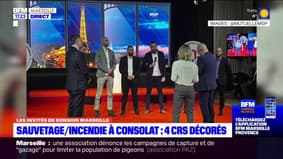Marseille: les quatre CRS décorés pour leur sauvetage à la cité Consolat