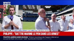 Édouard Philippe en campagne dans le Doubs: "C'est le combat politique qui permettra aux Français de trancher"