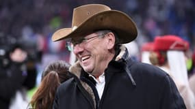 John Textor avec son chapeau de cowboy avant OL-PSG, le 23 février 2025