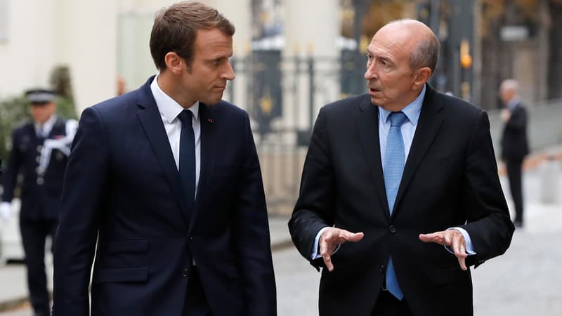 Emmanuel Macron et Gérard Collomb, le 6 septembre 2017.