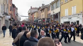 La fête des conscrits de Villefranche-sur-Saône (Rhône), le dimanche 28 janvier 2024.