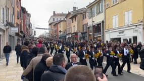 La Fête des conscrits de Villefranche-sur-Saône (Rhône), le dimanche 28 janvier 2024.
