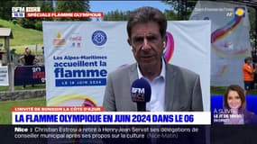 Charles Ange Ginésy se réjouit du passage de la flamme olympique dans les Alpes-Maritimes