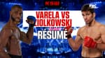 Résumé KSW : L'incroyable TKO de Varela qui déboîte l'épaule de Ziolkowski