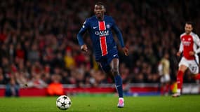 Randal Kolo Muani avec le PSG en octobre 2024