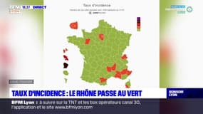 Taux d'incidence : le Rhône passe au vert