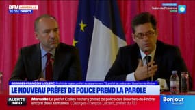 Georges-François Leclerc explique sa nomination comme préfet de police par un projet d'unification et de simplification du commandement 