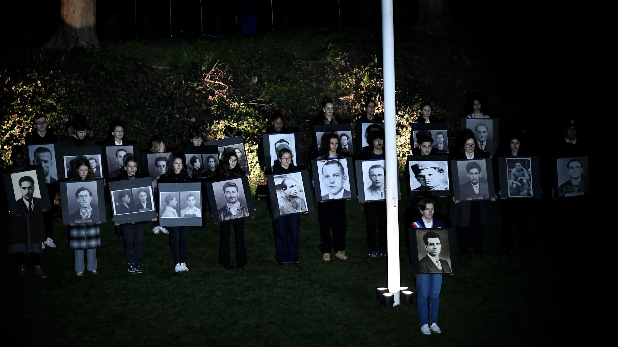 La cérémonie d'hommage à Missak Manouchian au Mont Valérien La cérémonie d'hommage à Missak Manouchian au Mont Valérien
