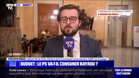 "C'est l'intérêt du pays qui sera la première des considérations dans notre vote", déclare Philippe Brun (PS) sur le budget
