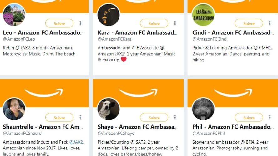 Les comptes Twitter des ambassadeurs Amazon Les comptes Twitter des ambassadeurs Amazon
