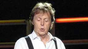 Paul McCartney lors d'un concert à Dublin en juillet 2010
