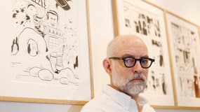 Le dessinateur américain Daniel Clowes le 31 janvier 2017 à Paris