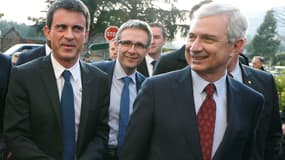 Manuel Valls et Claude Bartolone à Noisy-le-Grand.