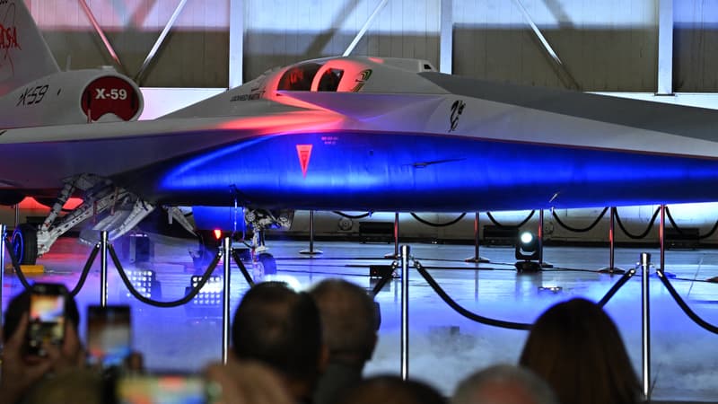 États-Unis: la Nasa présente X-59, son avion supersonique silencieux