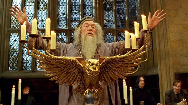Albus Dumbledore, le directeur de Poudlard dans la saga "Harry Potter"