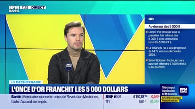 Le déchiffrage : L'once d'or franchit les 5 000 dollars - 26/01