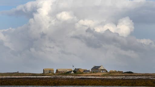 L'île de Quéménès, au large de la Bretagne, le 9 août 2017