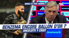 Barça 0-4 Real Madrid : Ancelotti croit aux chances de Benzema de remporter un nouveau Ballon d’Or