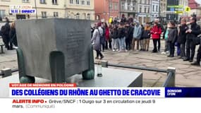 Emotion et gravité pour des collégiens du Rhône en visite au ghetto de Cracovie