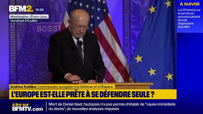 "Dans un monde en mutation, l'Europe et l'Amérique ont besoin l'une de l'autre", assure le commissaire européen à la Défense