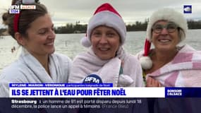 Strasbourg: ils se jettent à l'eau pour fêter Noël