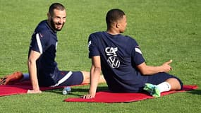 Karim Benzema et Kylian Mbappé