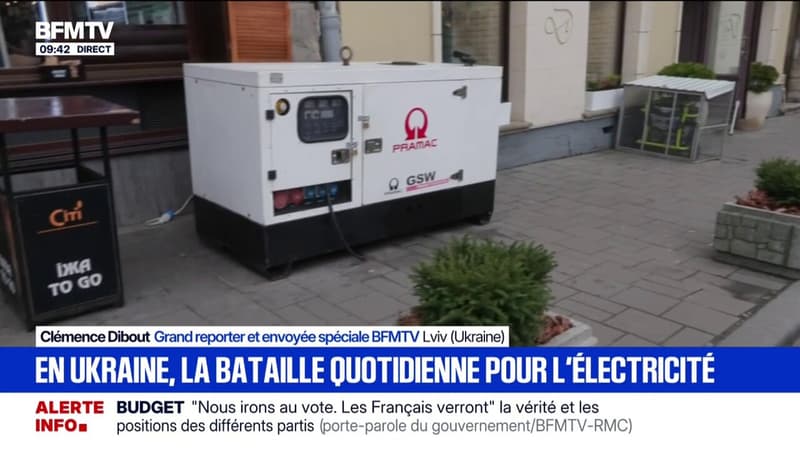 "Le bruit du générateur, c'est le bruit de la résistance": en Ukraine, la bataille quotidienne des habitants de Lviv pour l'électricité
