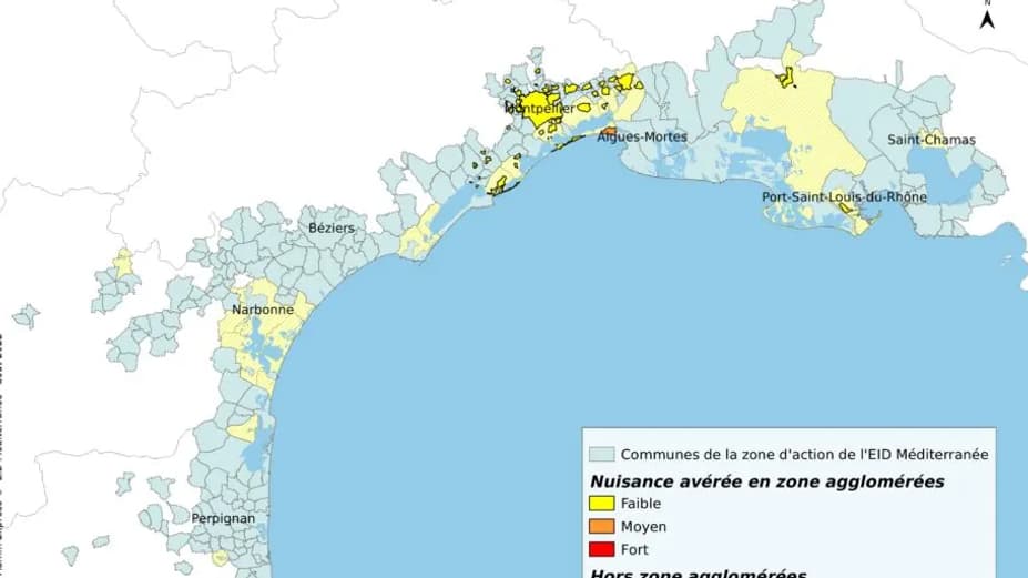 Les nuisances avérées liées aux moustiques sur le littoral, selon l'EID Méditerranée.