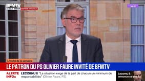 Crise politique: Olivier Faure (PS) déclare "qu'il ne craint pas la dissolution"