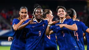 L'équipe de France féminine lors d'un match de préparation face à la Belgique, le 20 juin 2025.
