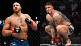 Ciryl Gane et Tom Aspinall à l'UFC