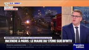 Incendie à Paris: "200 sont encore mobilisés", souligne le maire du 17e arrondissement 