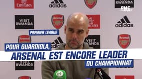 Premier League : Guardiola "considère" encore Arsenal comme leader du championnat