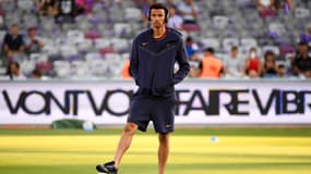 Hugo Ekitike avec le PSG, le 19 août 2023