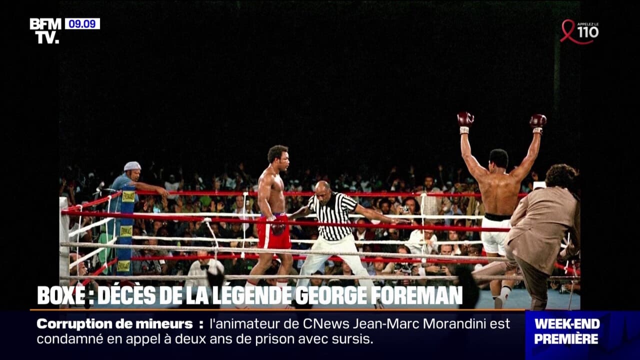 George Foreman, légende américaine de la boxe, est mort à l'âge de 76 ans