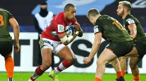 Gaël Fickou lors du match de Champions Cup Ospreys-Racing le 15  janvier 2022