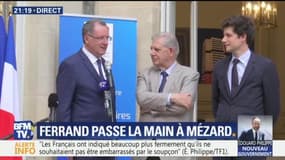 Ferrand passe la main à Mézard : "Je suis fier d'aller à la conquête" de l'Assemblée